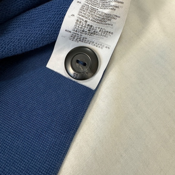 G-Star RAW Originals Women's Long Sleeve Button V-Neck Pullover Hoodie Blue M - Picture 10 of 16